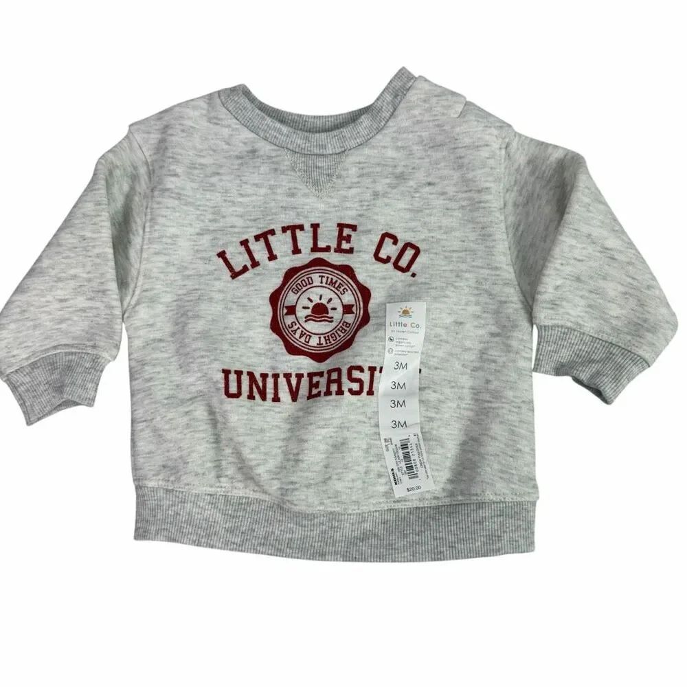 LittleβCo University size 3 Months Sweatshirt